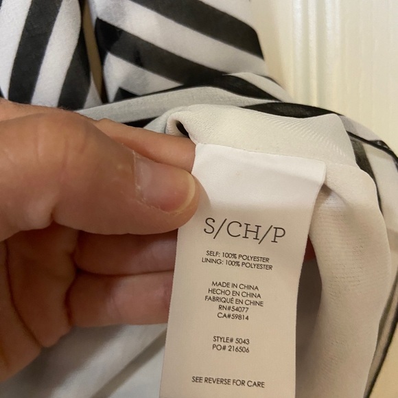 CAbi Black and White Fitted Camisole Top - Picture 8 of 8